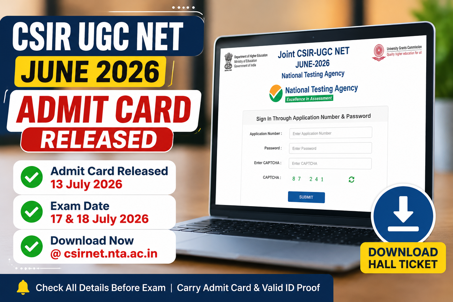 CSIR UGC NET June 2026 Latest Update