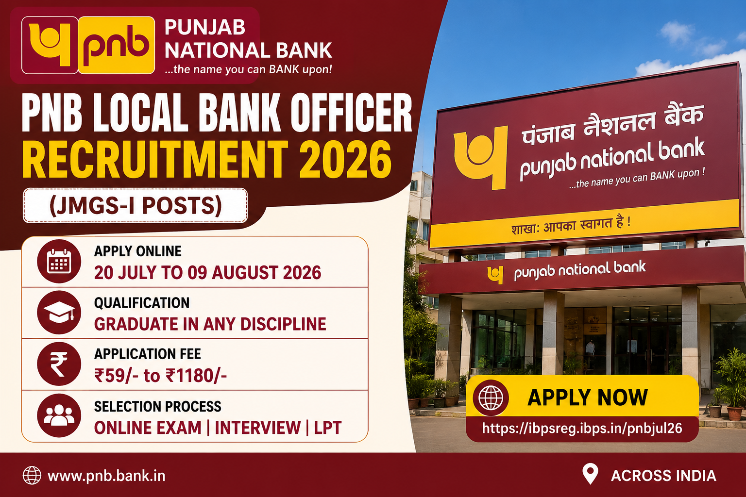 PNB Local Bank Officer Recruitment 2026