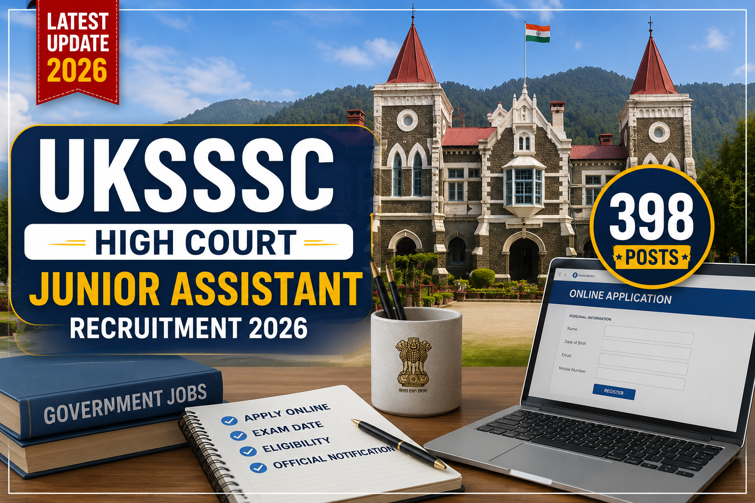 UKSSSC Junior Assistant Recruitment 2026