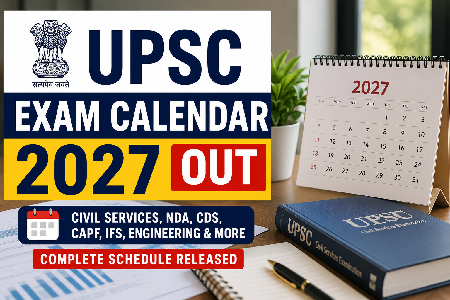 UPSC Exam Calendar 2027